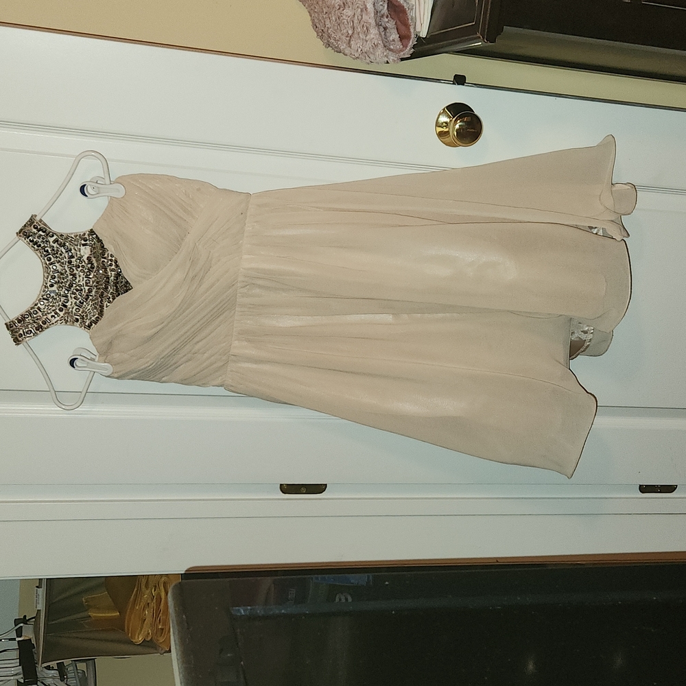 Creme skater dress